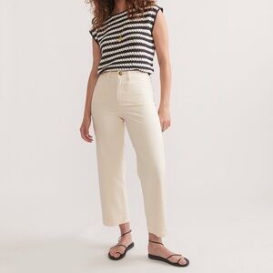 Pant Bridget Wide Leg Crop 
Papyrus by Marine Layer    #13